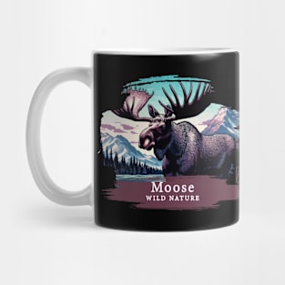 Moose- WILD NATURE - MOSE -5 Mug